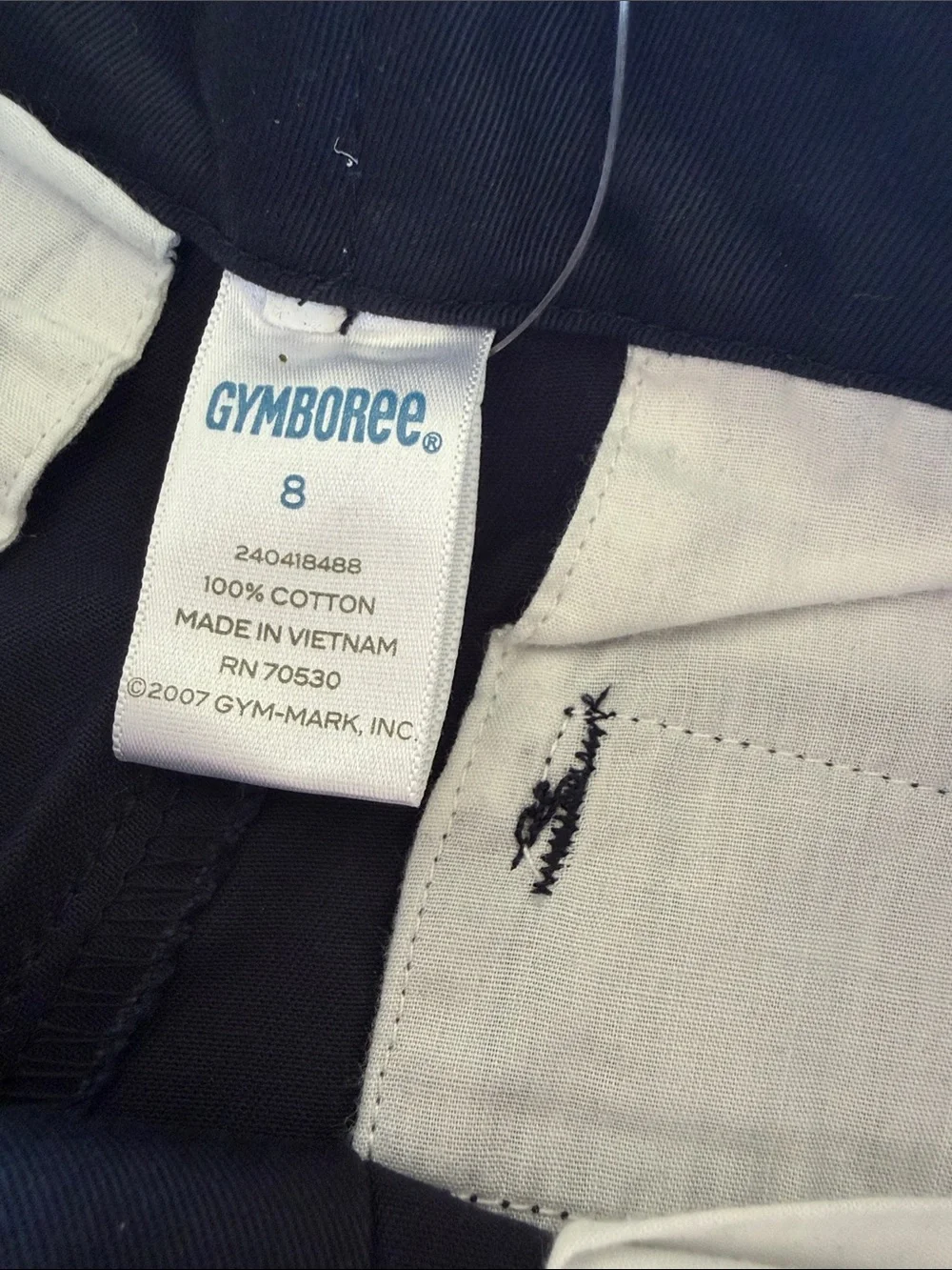 NWT Gymboree Boys Navy Wide Leg Chinos With Adjustable Waist